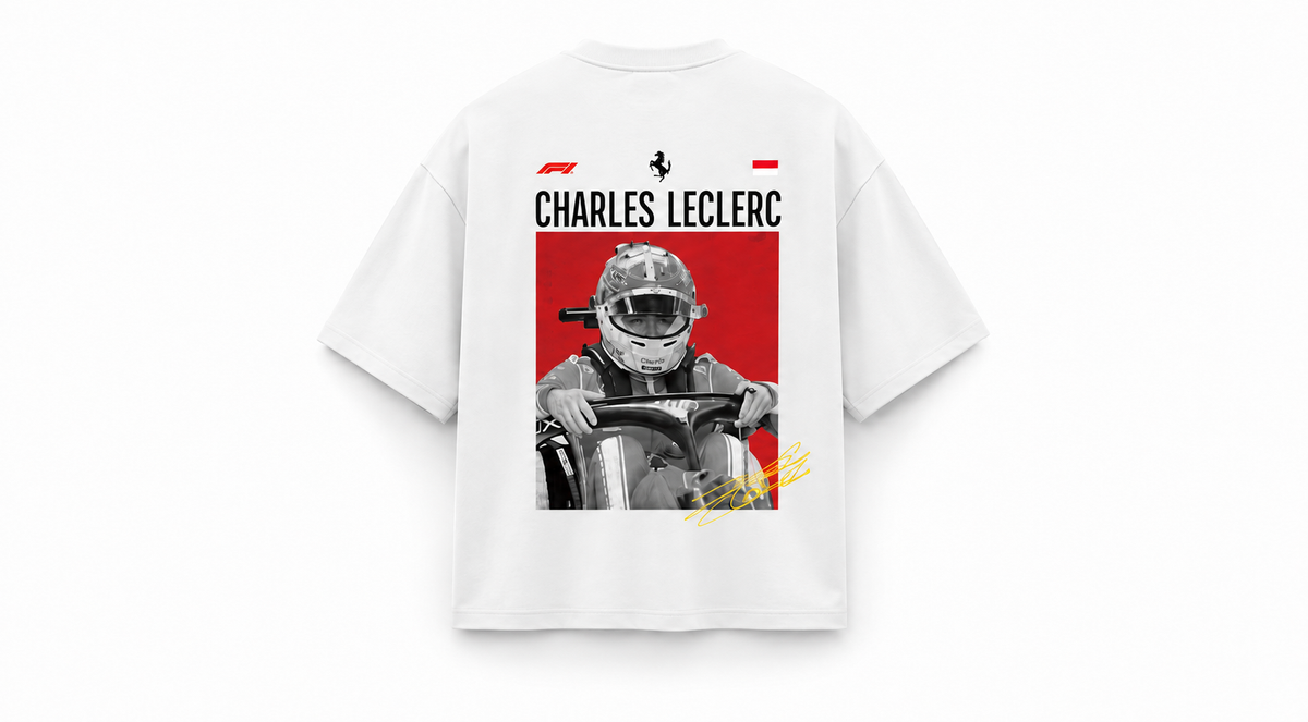 Charles Leclerc White T-Shirt