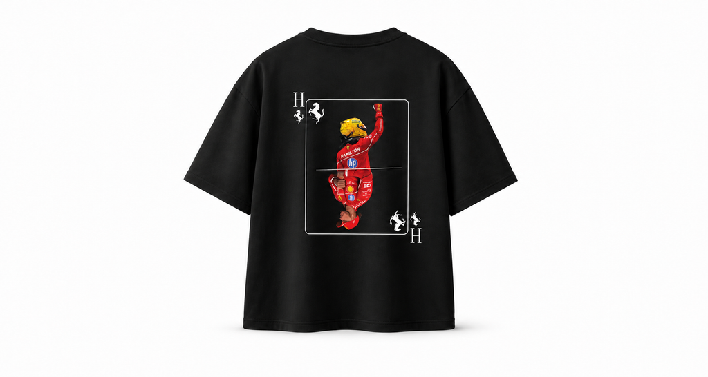 H Black Oversized T-Shirt