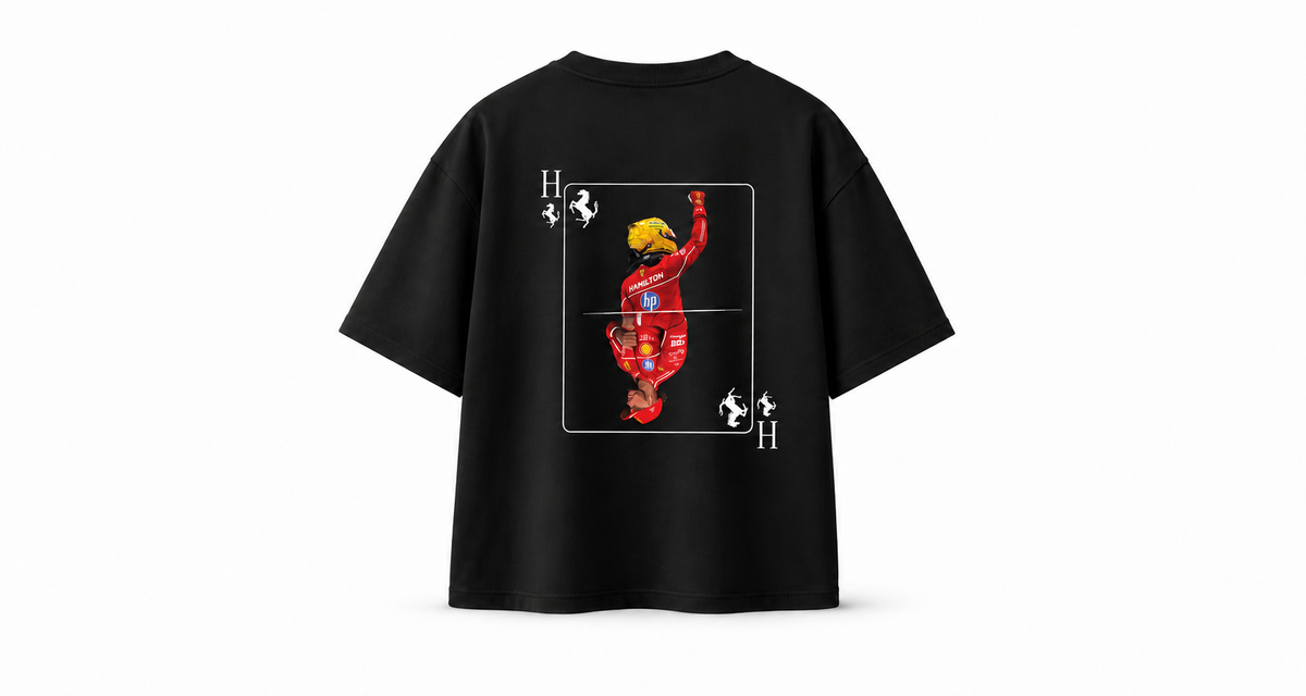 H Black Oversized T-Shirt