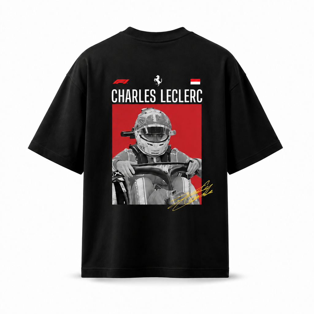 Charles Leclerc Black T-Shirt