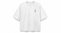 V White Oversized T-Shirt
