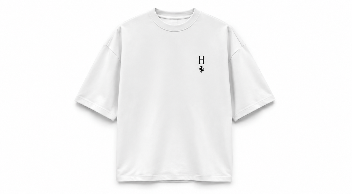 H White Oversized T-Shirt