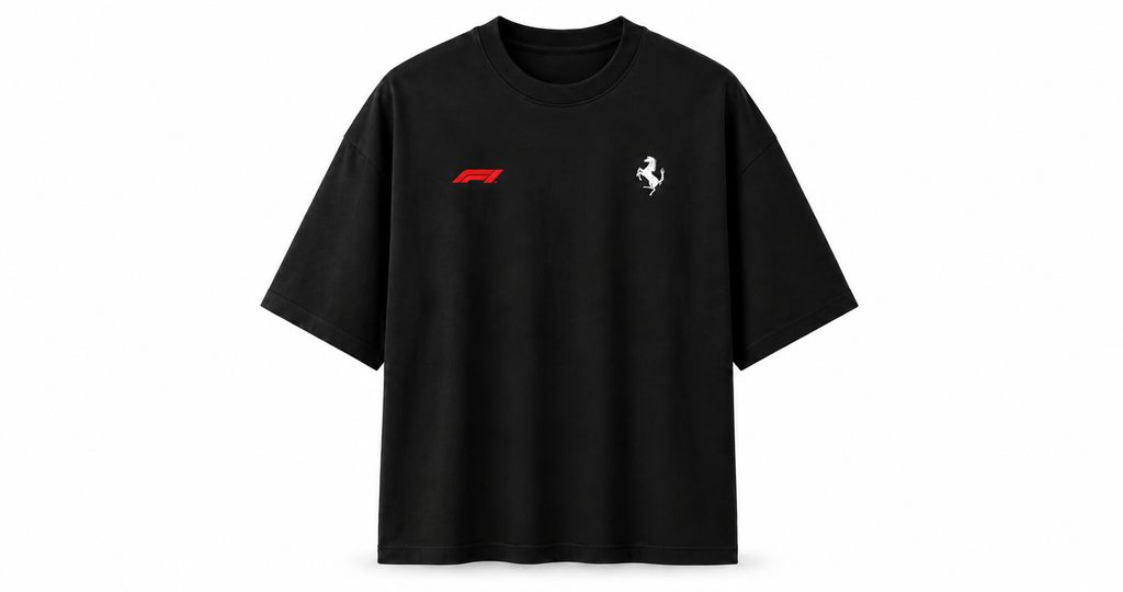 Max Verstapen Oversized Black T- Shirt