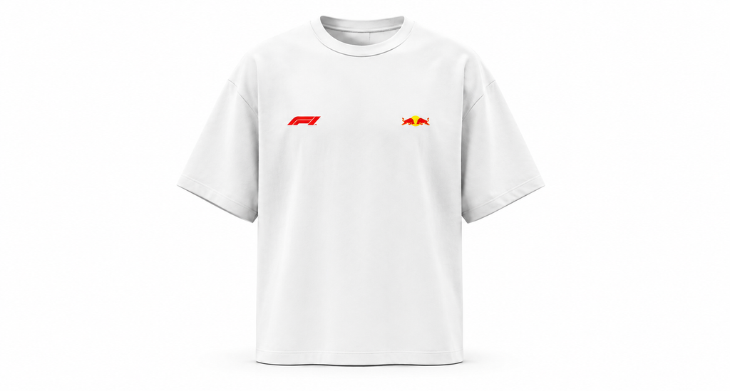 Max Verstapen Oversized White T- Shirt