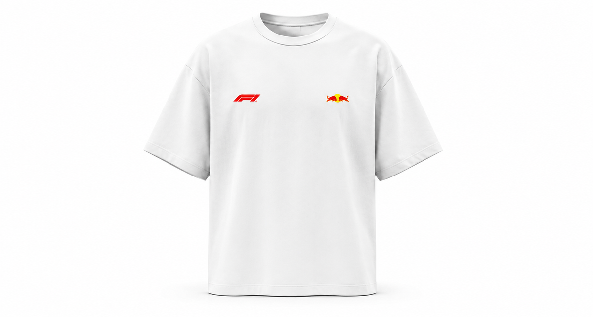 Max Verstapen Oversized White T- Shirt