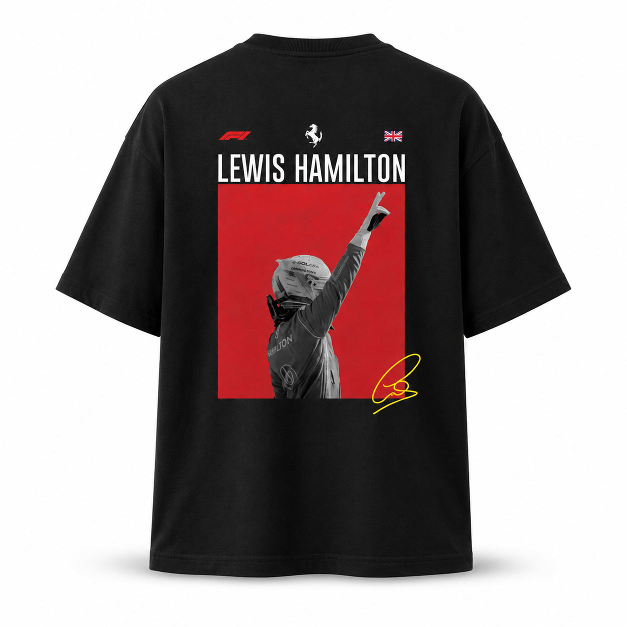 Lewis Hemilton Black T-shirt