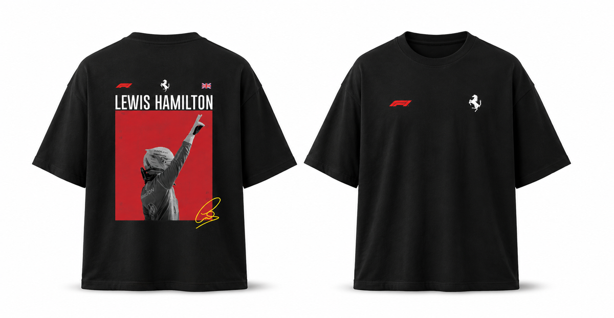 Lewis Hemilton Black T-shirt