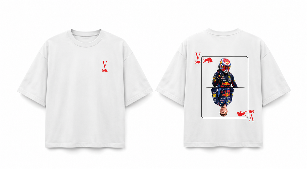 V White Oversized T-Shirt