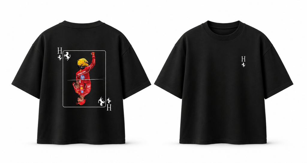 H Black Oversized T-Shirt