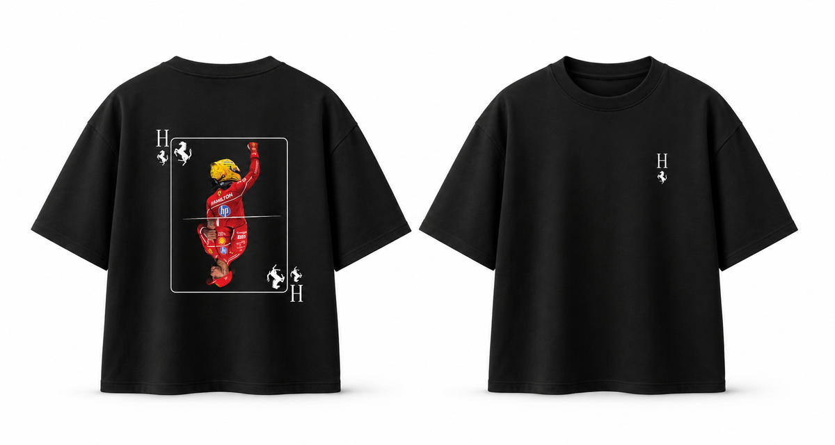 H Black Oversized T-Shirt
