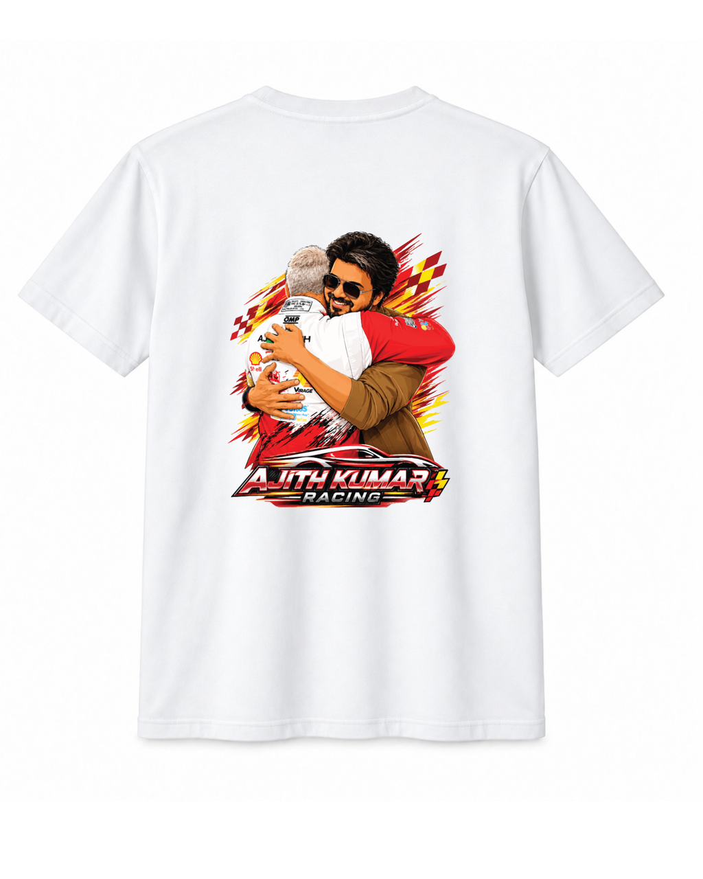 AK Racing Edition White Oversized T-Shirt