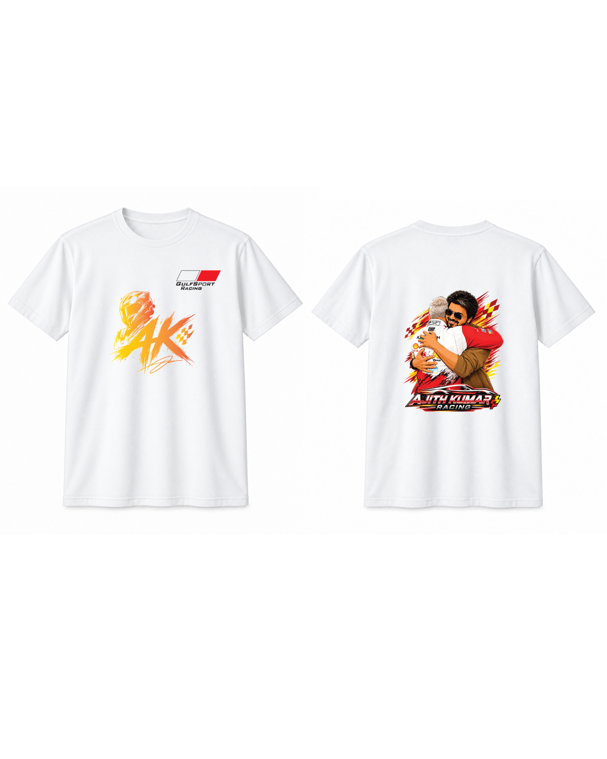 AK Racing Edition White Oversized T-Shirt