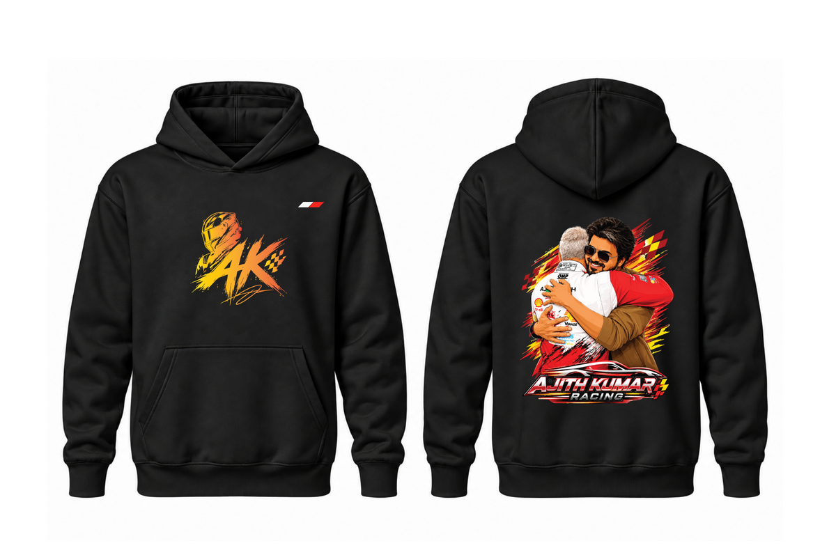 AJITH RACING BLACK HOODIES