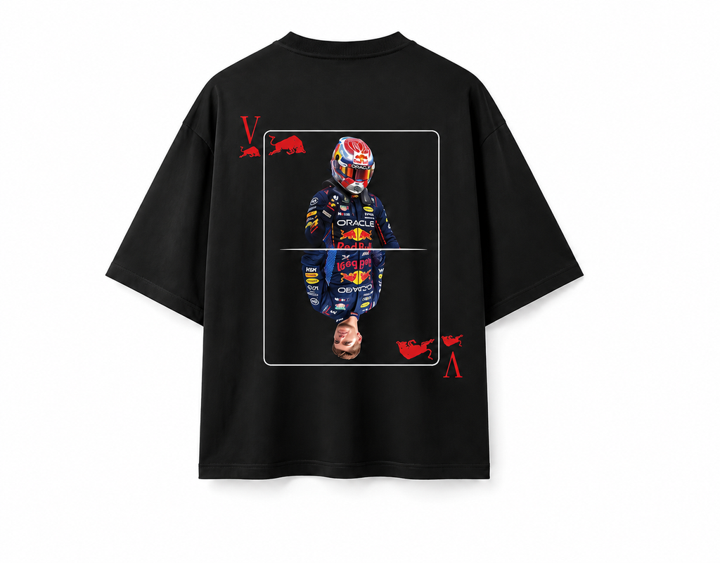 V Black Oversized T-Shirt