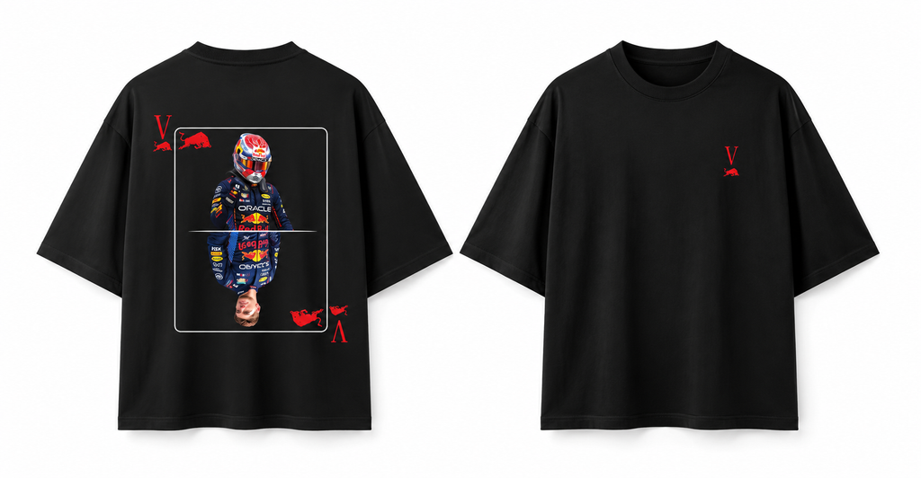 V Black Oversized T-Shirt