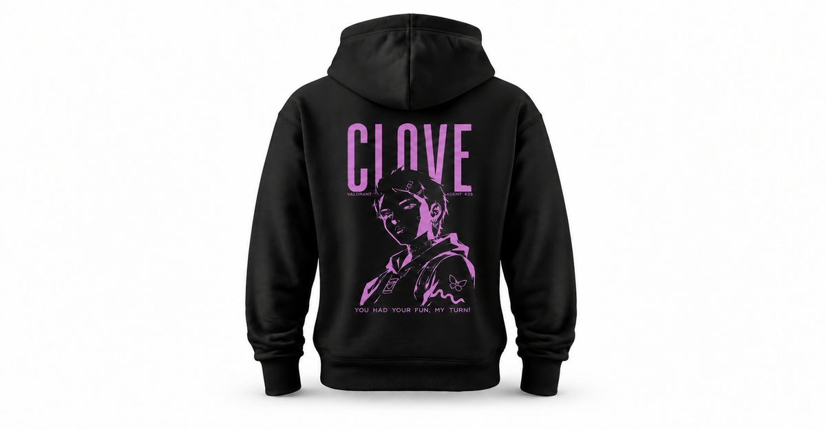 Valorant Clove Black Hoodie