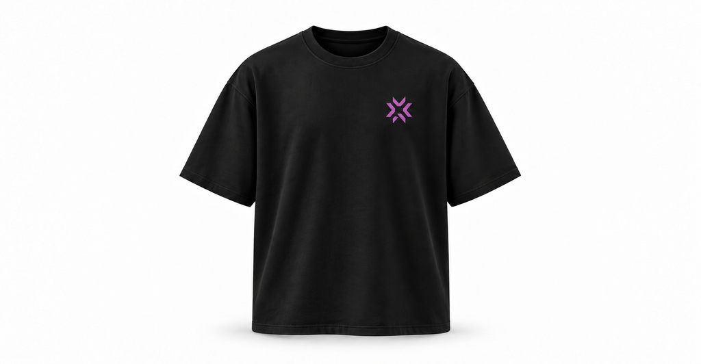 Valorant Clove Oversized Black T-Shirt