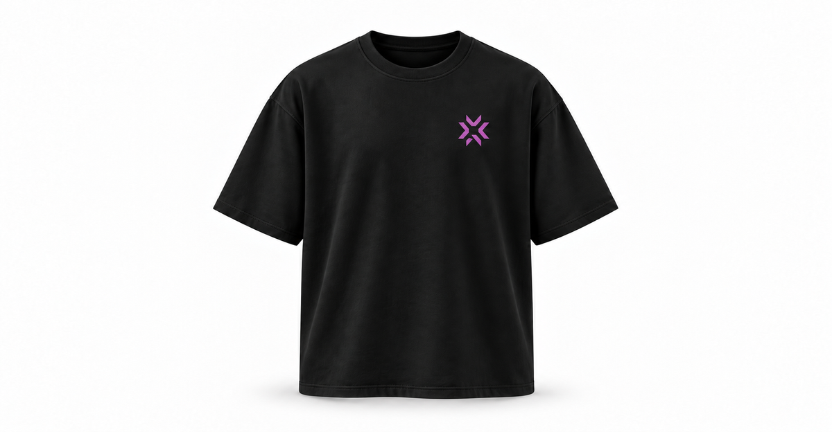 Valorant Clove Oversized Black T-Shirt