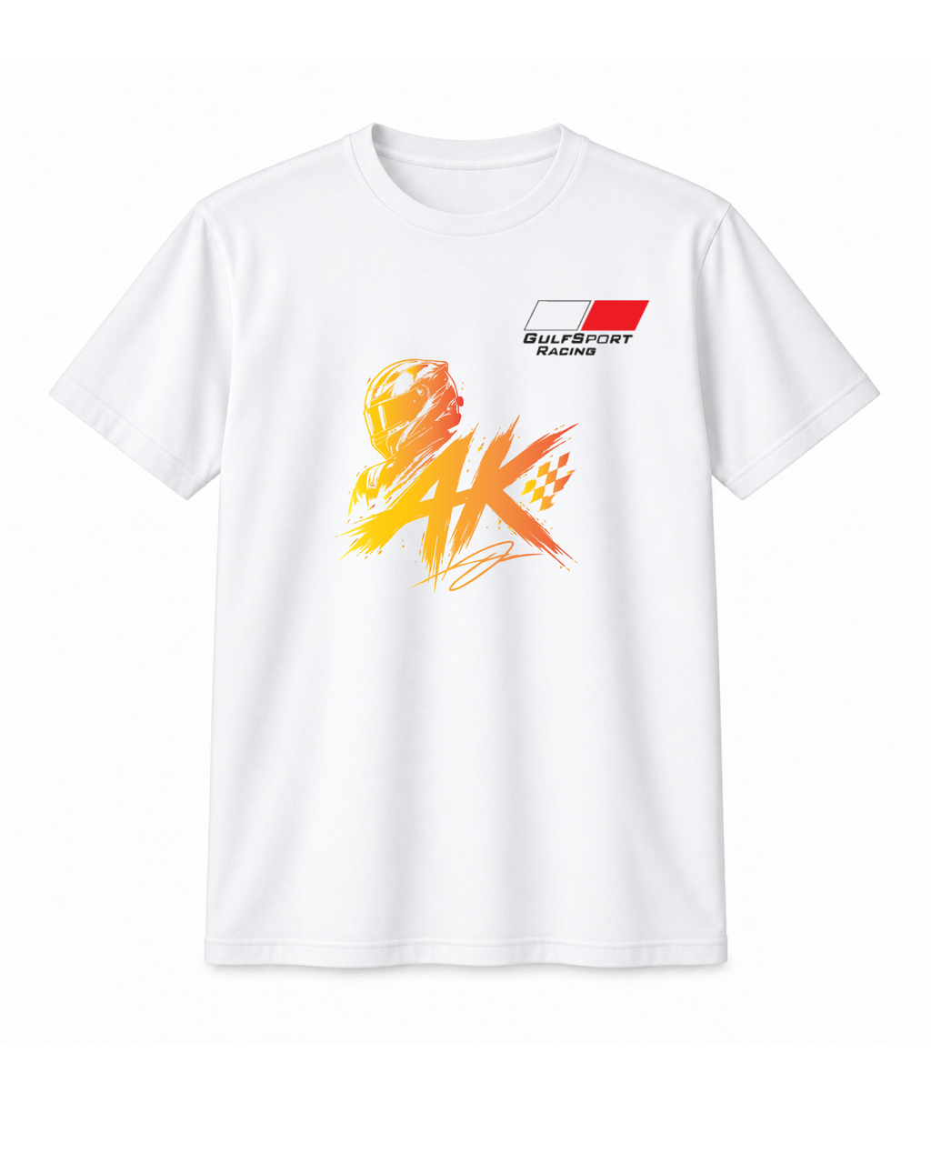 AK Racing Edition White Oversized T-Shirt