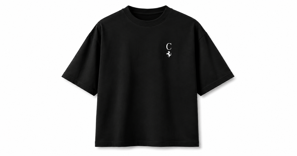 C Black Oversized T-Shirt