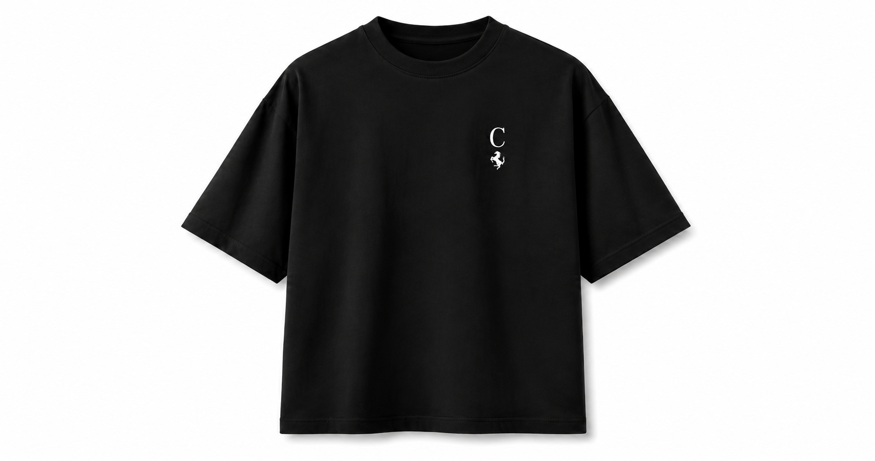 C Black Oversized T-Shirt