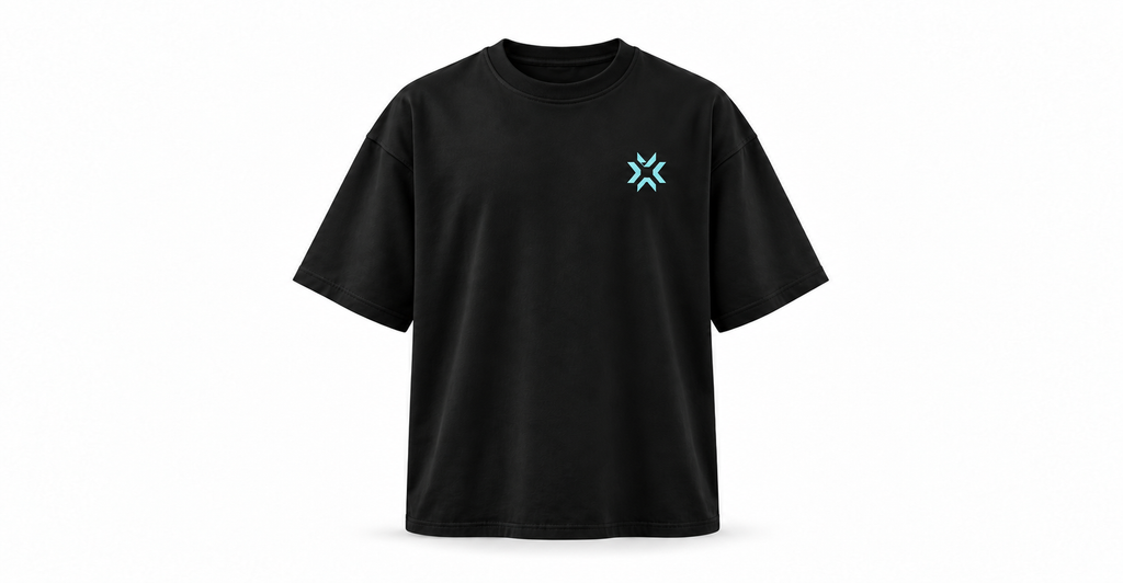 Valorant Jett Black Oversized T-Shirt