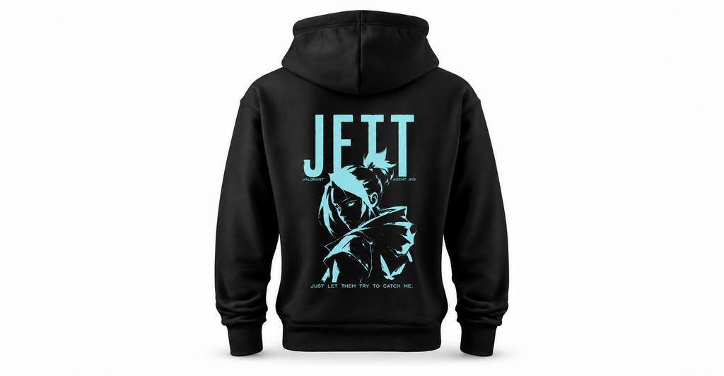 Valorant Jett Black Hoodie