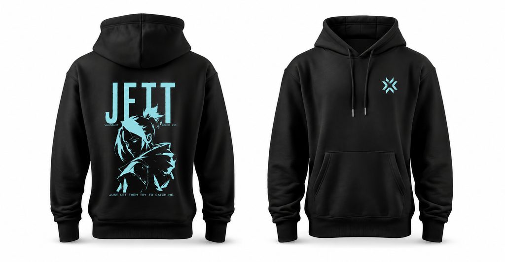 Valorant Jett Black Hoodie