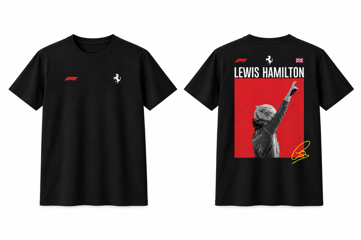 The Podium — Racing Legend Poster Tee (Black Edition)