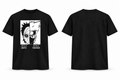 Obito & Kakashi Split Face Black Graphic T-Shirt