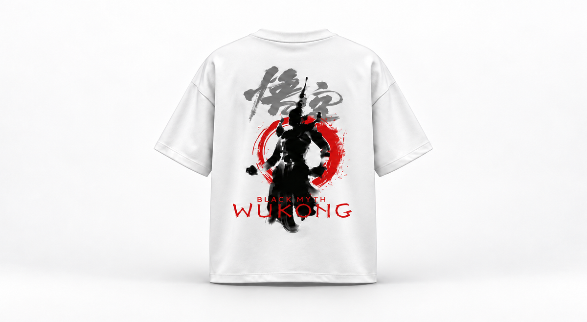 White Myth Wukong Oversized T-Shirt