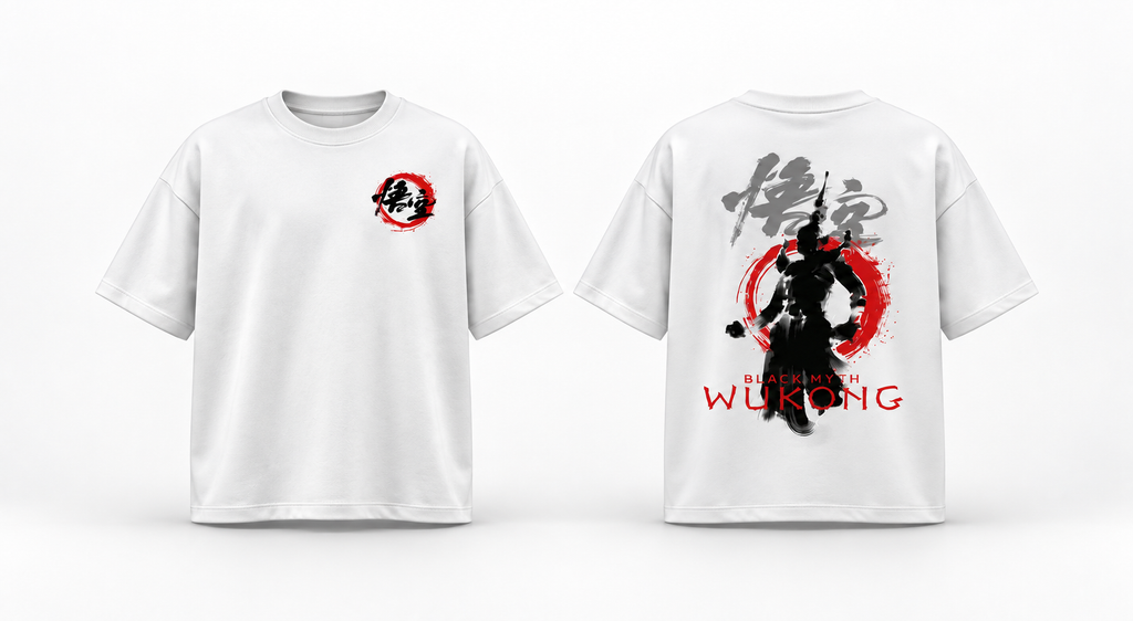 White Myth Wukong Oversized T-Shirt