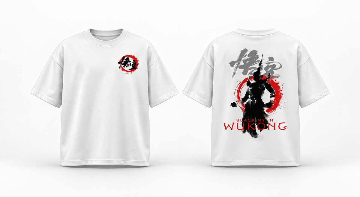 White Myth Wukong Oversized T-Shirt