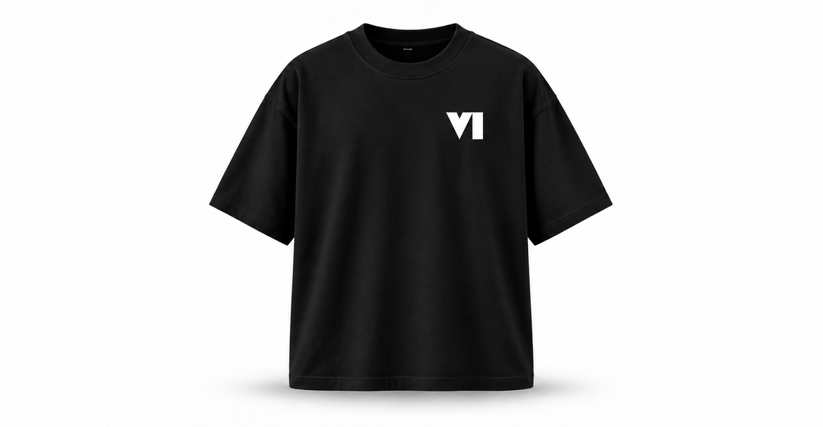 GTA VI-Riot Love Vice Black Oversized T-Shirt