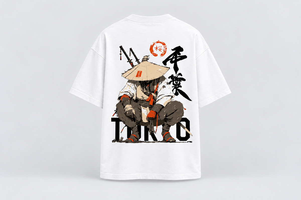 Tokyo Samurai Ronin Oversized T-Shirt