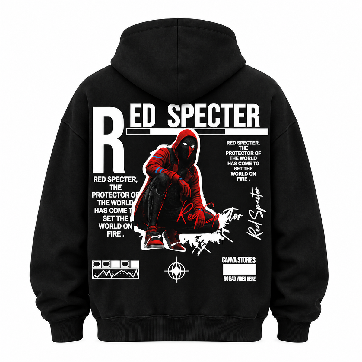 Red Specter Streetwear Hoodie