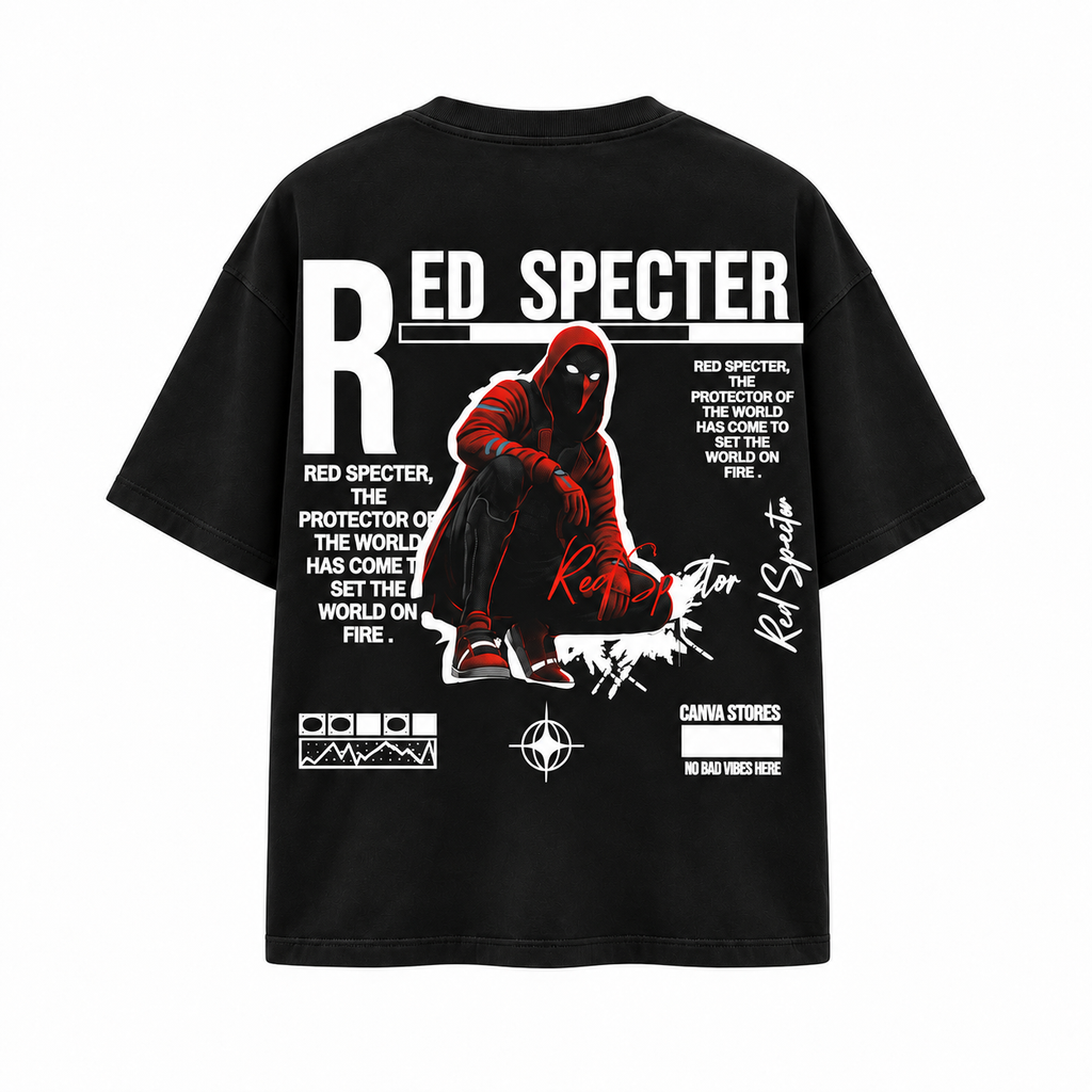 Red Specter Oversized T-Shirt