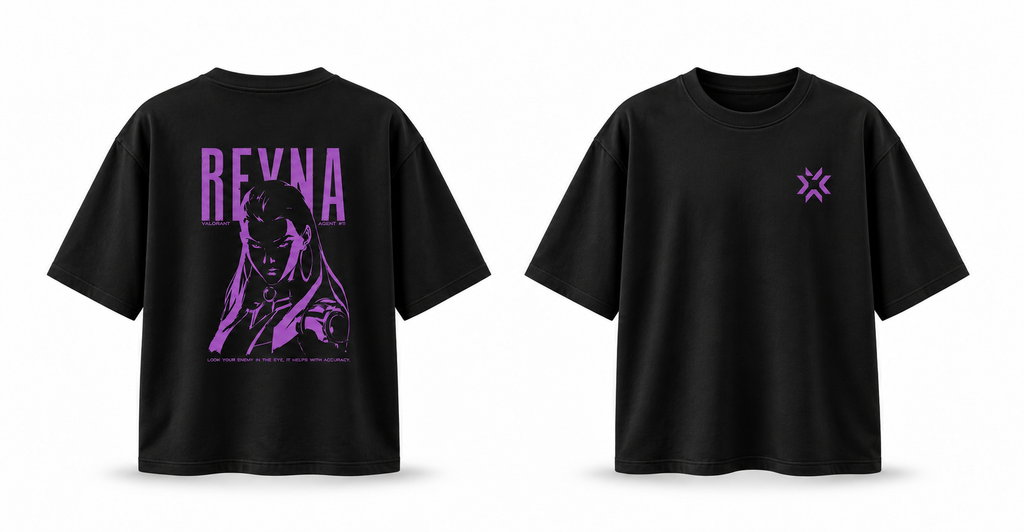 REYNA Valorant Black Oversized T-SHIRT