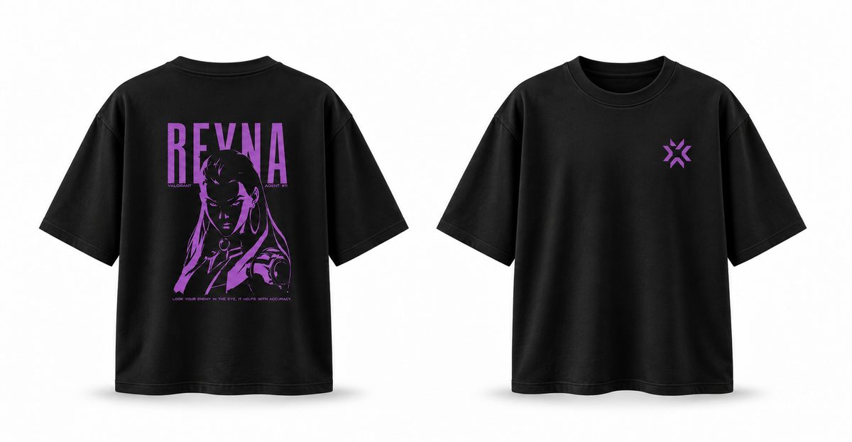 REYNA Valorant Black Oversized T-SHIRT