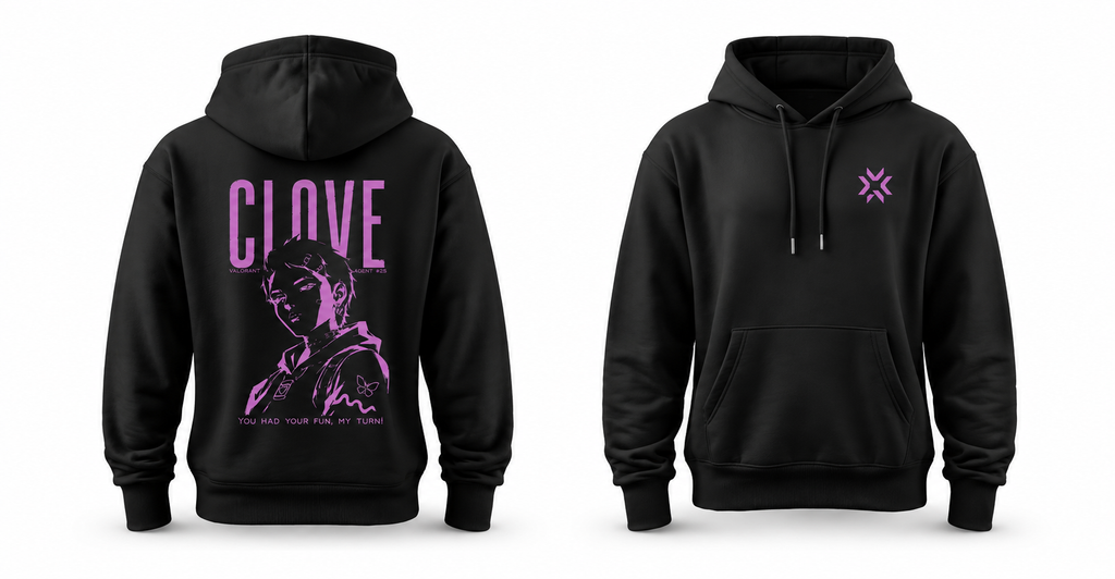 Valorant Clove Black Hoodie
