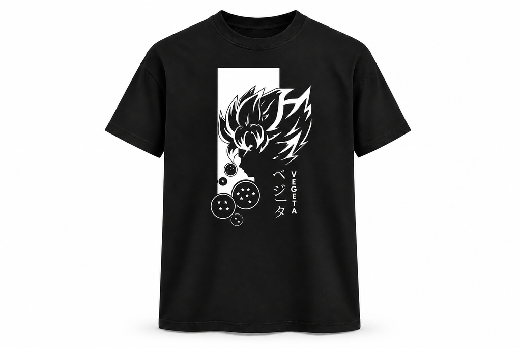 Vegeta Dragon Ball Graphic Black T-Shirt